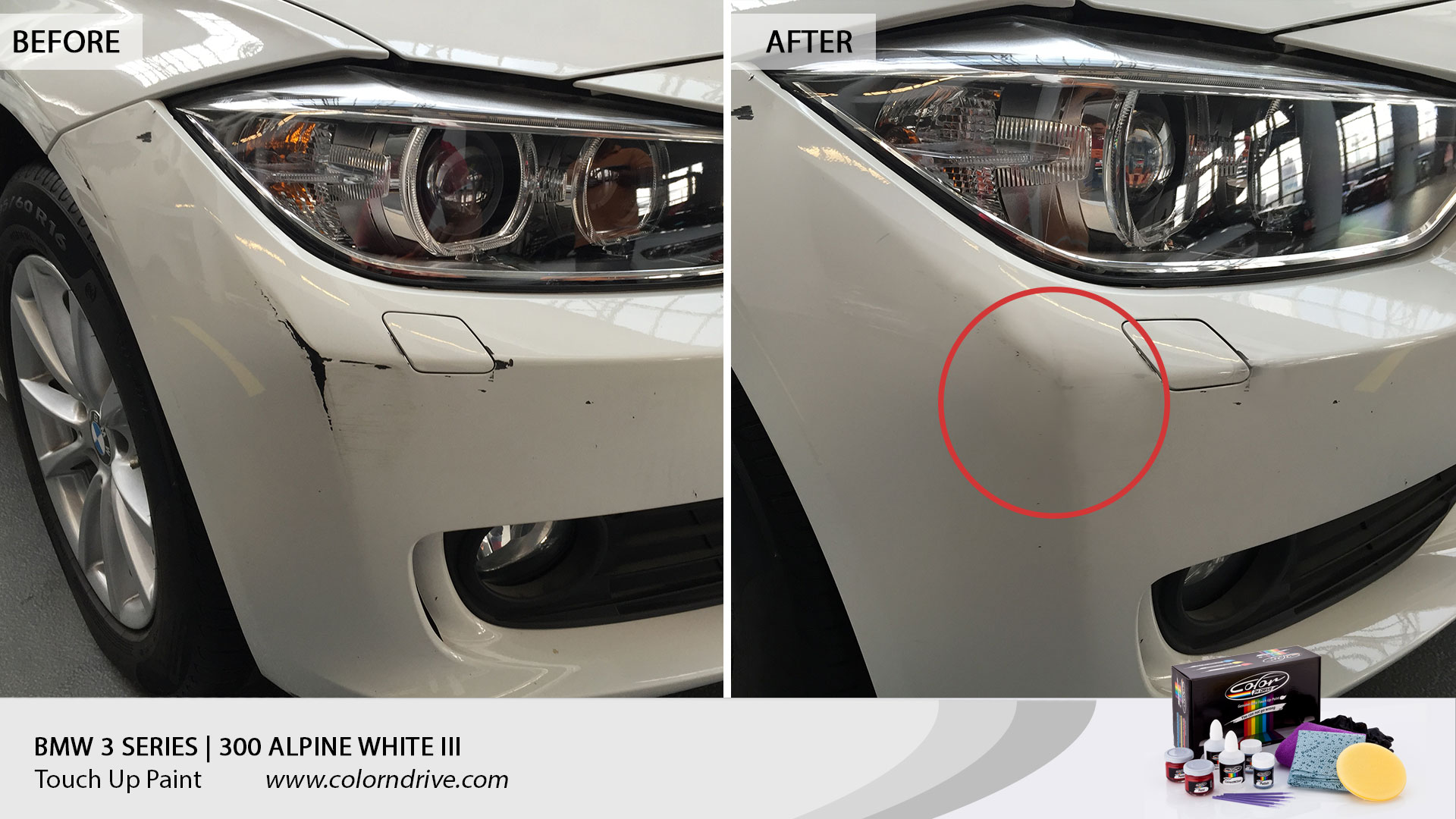 01 bmw 3 series touch up paint result colorndrive