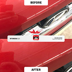Before & After - Color N Drive Touch Up Paint