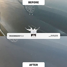 Before & After - Color N Drive Touch Up Paint