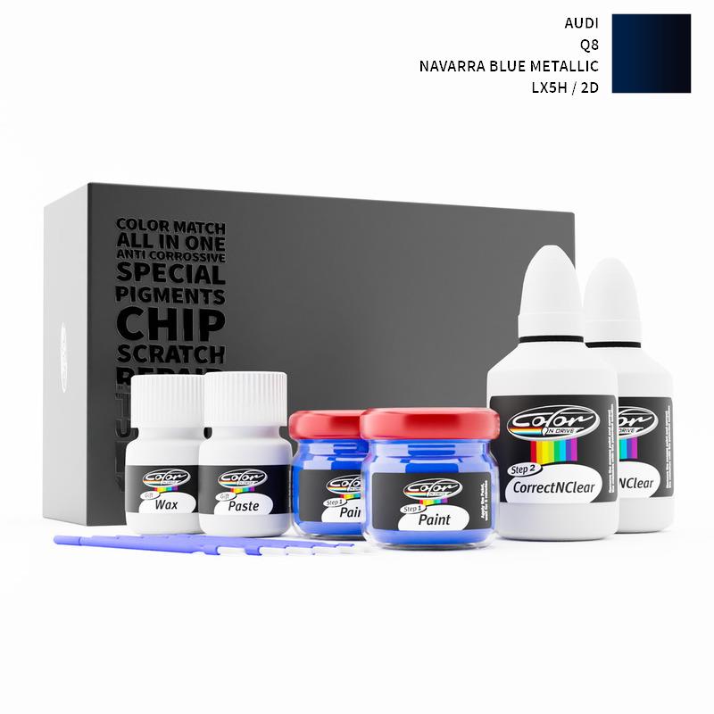 Audi Q8 Navarra Blue Met LX5H Touch Up Paint Audi Touch Up Paint
