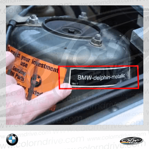 Etichetta del Codice Colore BMW