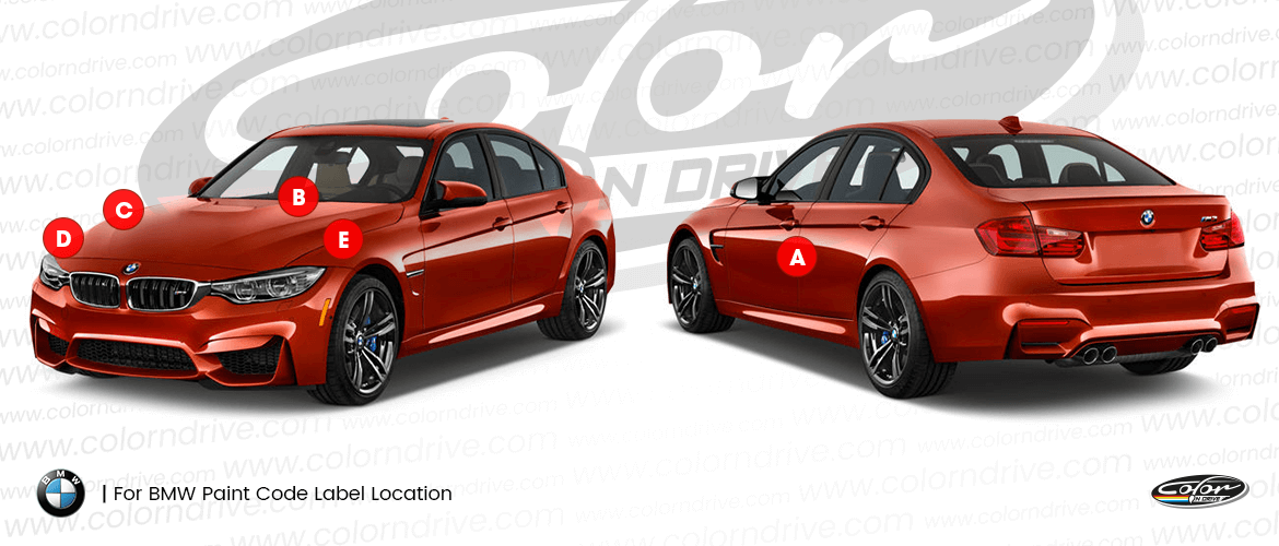 3-SERIES Paint Code Location