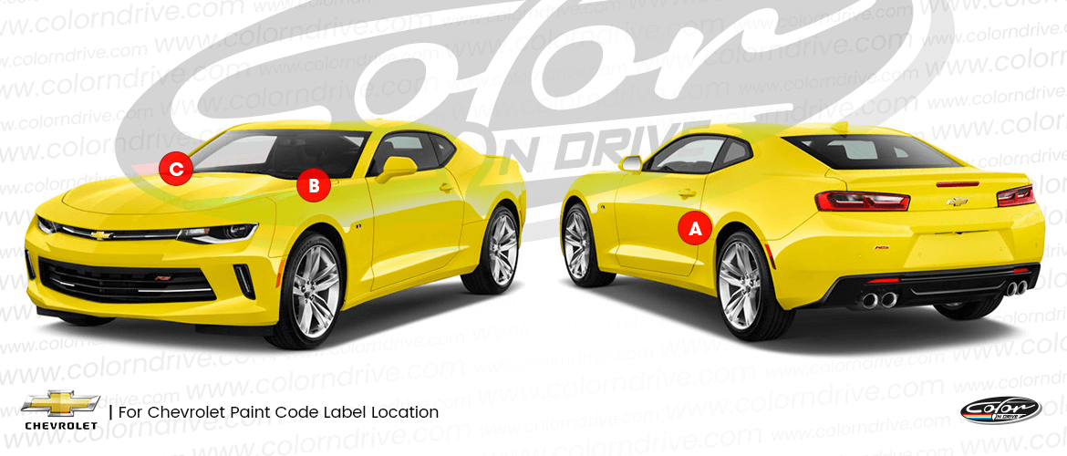 CAMARO Paint Code Location