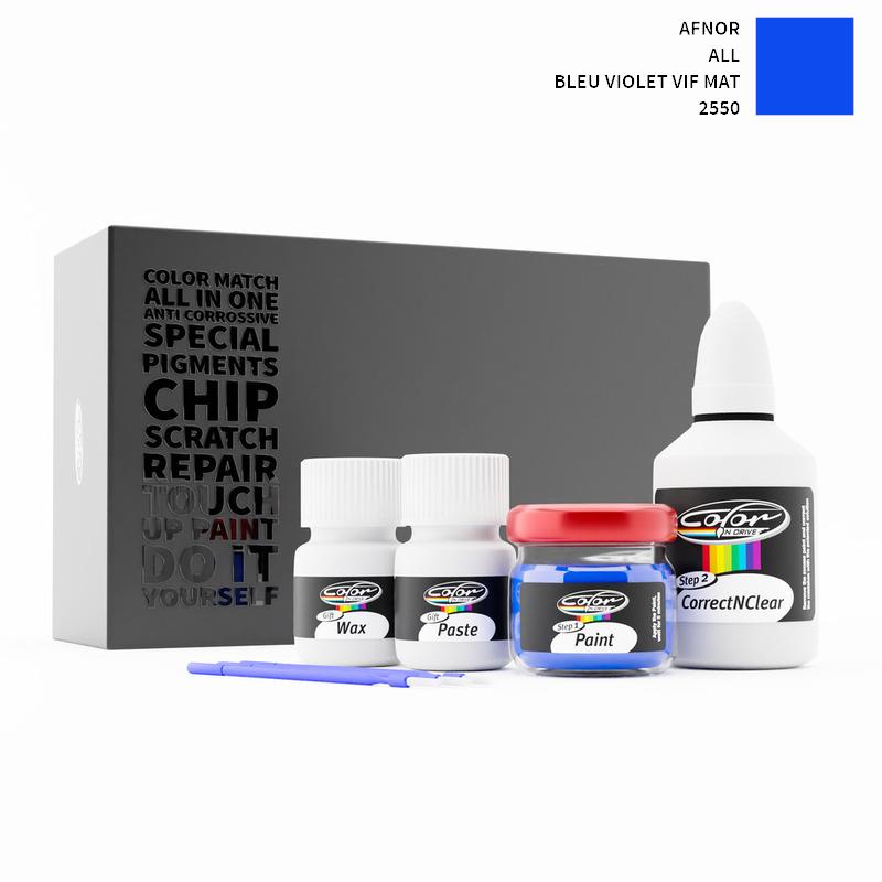 Afnor ALL Bleu Violet Vif Mat 2550 Touch Up Paint