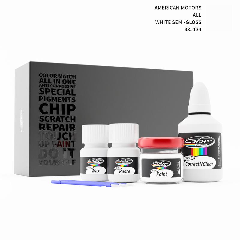 American Motors ALL White Semi-Gloss 83J134 Touch Up Paint
