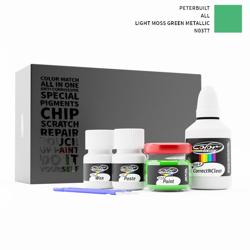 Peterbuilt ALL Light Moss Green Metallic N0377 Touch Up Paint Kit, Peterbuilt Touch Up Paint