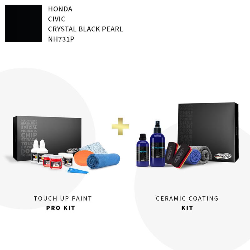 Honda Civic Crystal Black Pearl NH731P Touch Up Paint Kit Honda Touch