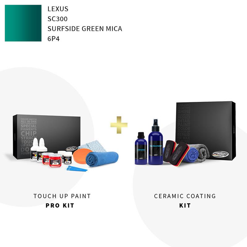 Lexus Sc300 Surfside Green Mica 6P4 Touch Up Paint Kit Lexus Touch Up