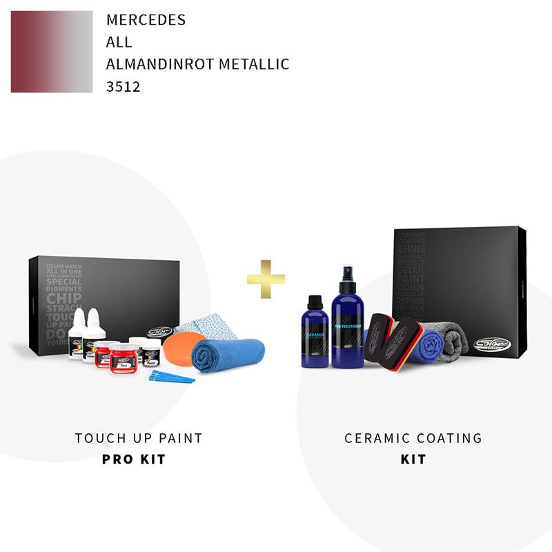 Mercedes ALL Almandinrot Metallic 3512 Touch Up Paint Kit Mercedes