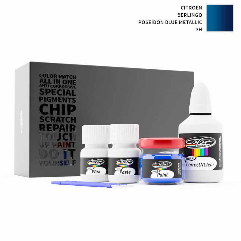 Citroen Berlingo Poseidon Blue Met 3H Touch Up Paint | Paint Scratch, Chips  Repair | OEM Quality | Exact Match Change Color