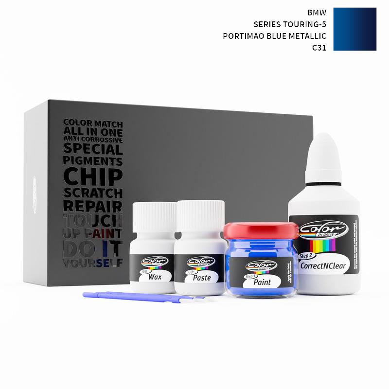 BMW 5-Series Touring Portimao Blue Metallic C31 Touch Up Paint Kit