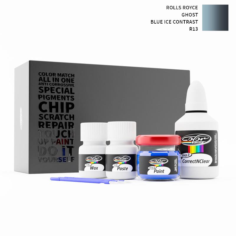 Rolls Royce Ghost Blue Ice Contrast R13 Touch Up Paint Kit Rolls