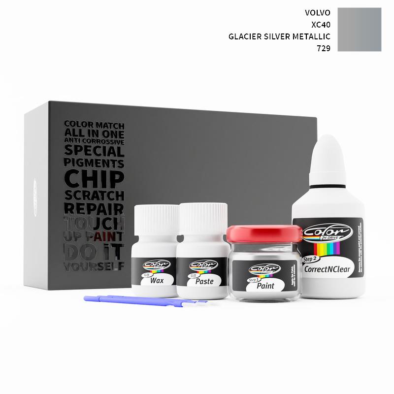 Volvo Xc40 Glacier Silver Met 729 Touch Up Paint Kit | Volvo Touch Up Paint  | Color N Drive