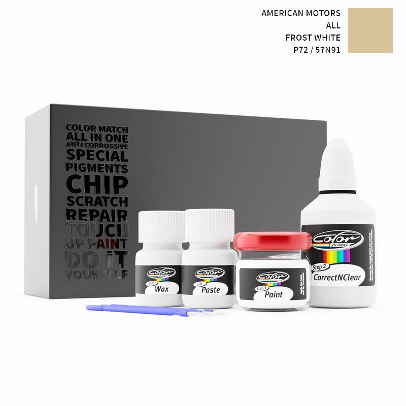 American Motors ALL Frost White P72 / 57N91 Touch Up Paint