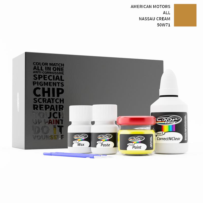 American Motors ALL Nassau Cream 50W71 Touch Up Paint