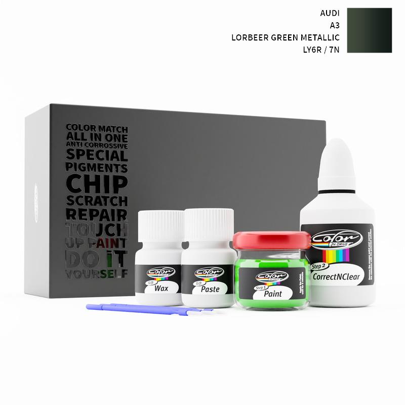 Audi A3 Lorbeer Green Metallic LY6R / 7N Touch Up Paint
