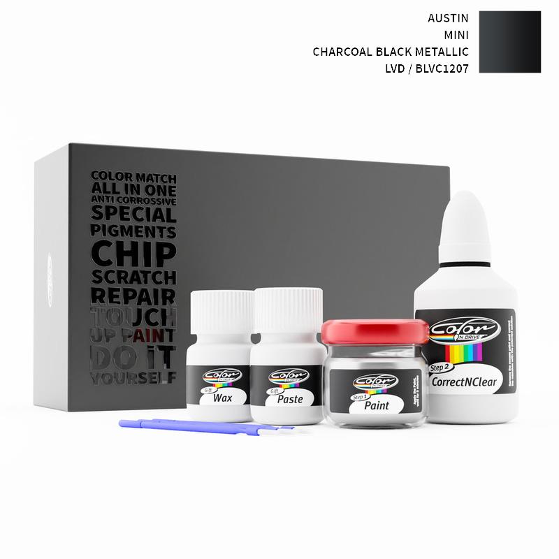 Austin Mini Charcoal Black Metallic LVD / BLVC1207 Touch Up Paint