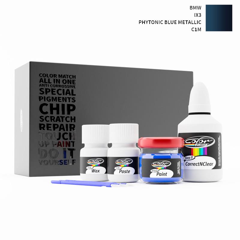 BMW IX3 Phytonic Blue Metallic C1M Touch Up Paint