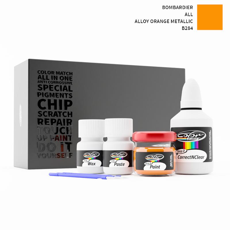 Bombardier ALL Alloy Orange Metallic B284 Touch Up Paint