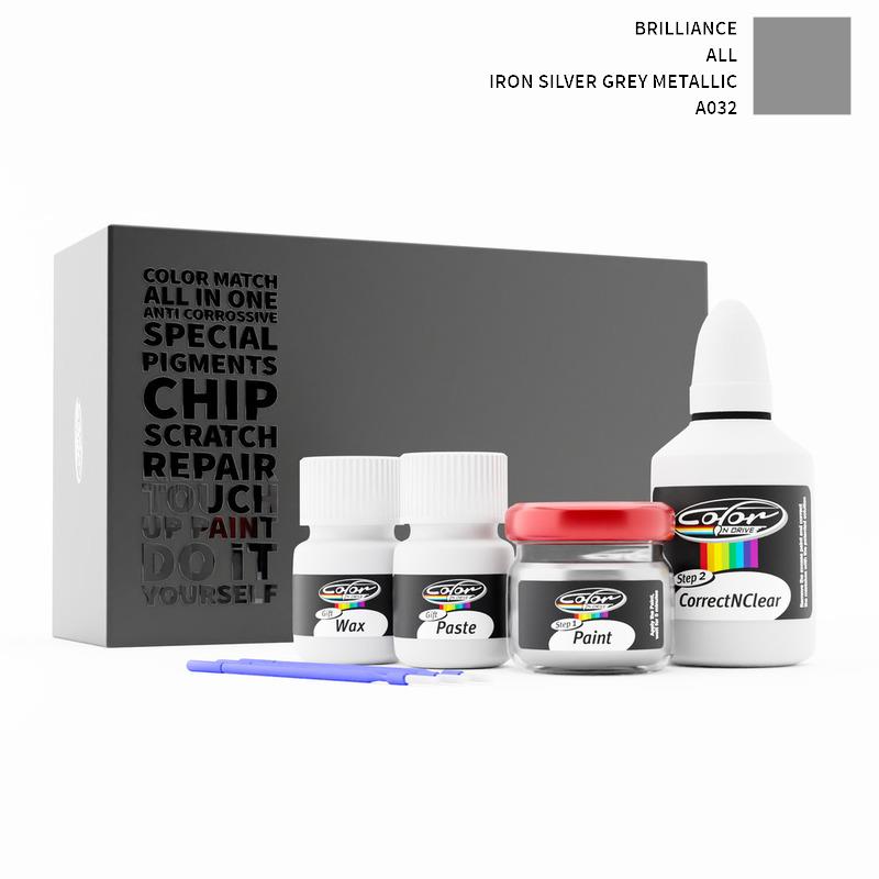 Brilliance ALL Iron Silver Grey Metallic A032 Touch Up Paint