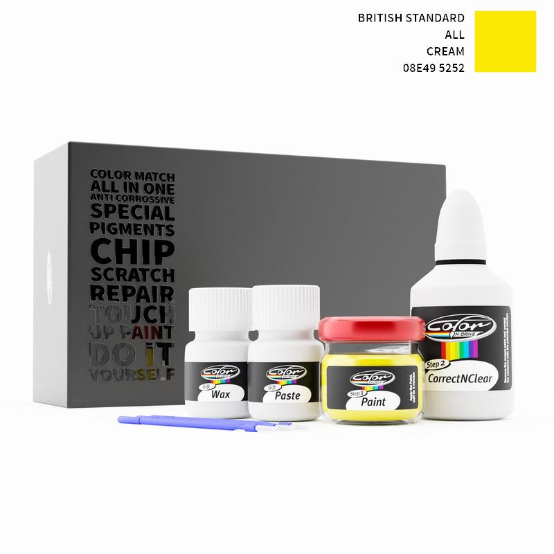 British Standard ALL Cream 5252 08E49 Touch Up Paint