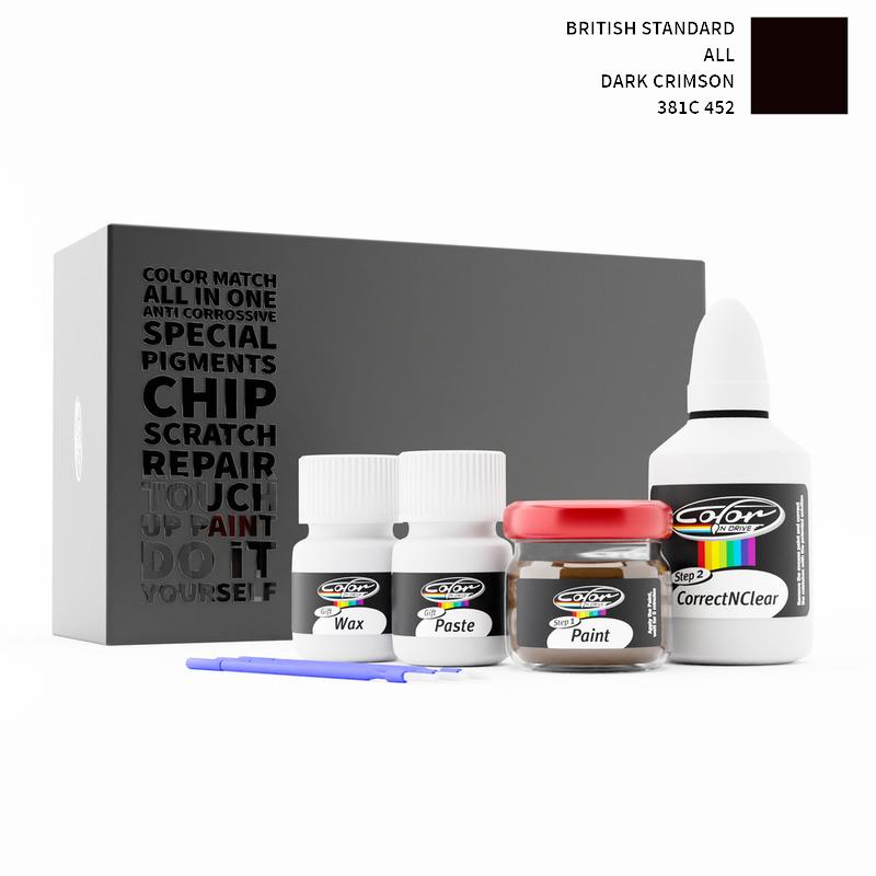 British Standard ALL Dark Crimson 381C 452 Touch Up Paint