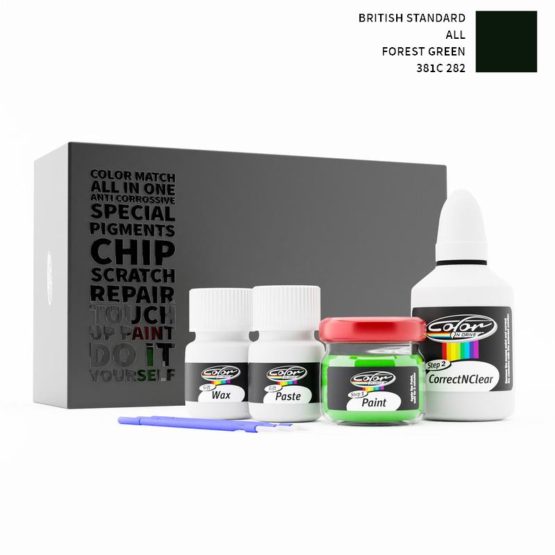 British Standard ALL Forest Green 381C 282 Touch Up Paint