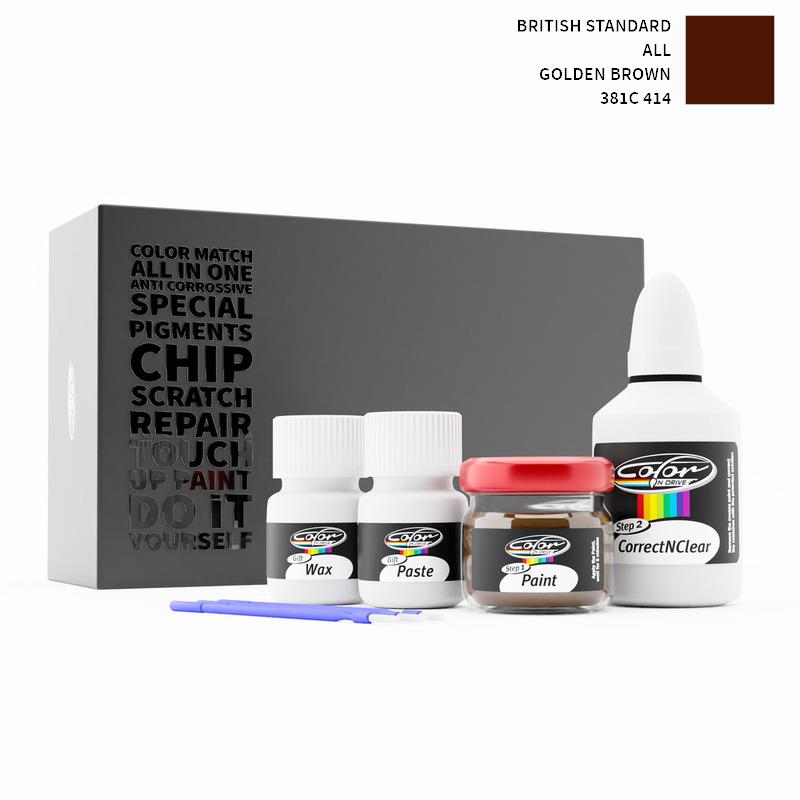 British Standard ALL Golden Brown 381C 414 Touch Up Paint