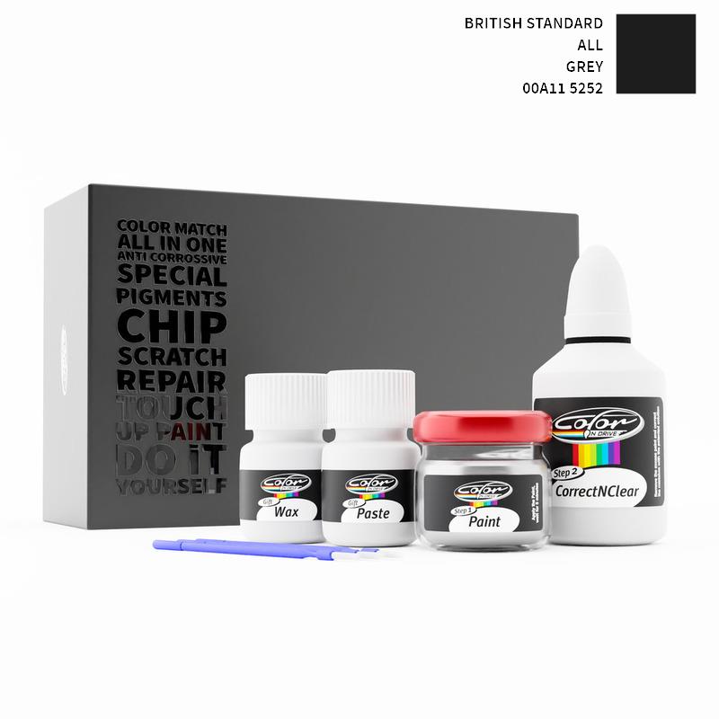 British Standard ALL Grey 5252 00A11 Touch Up Paint