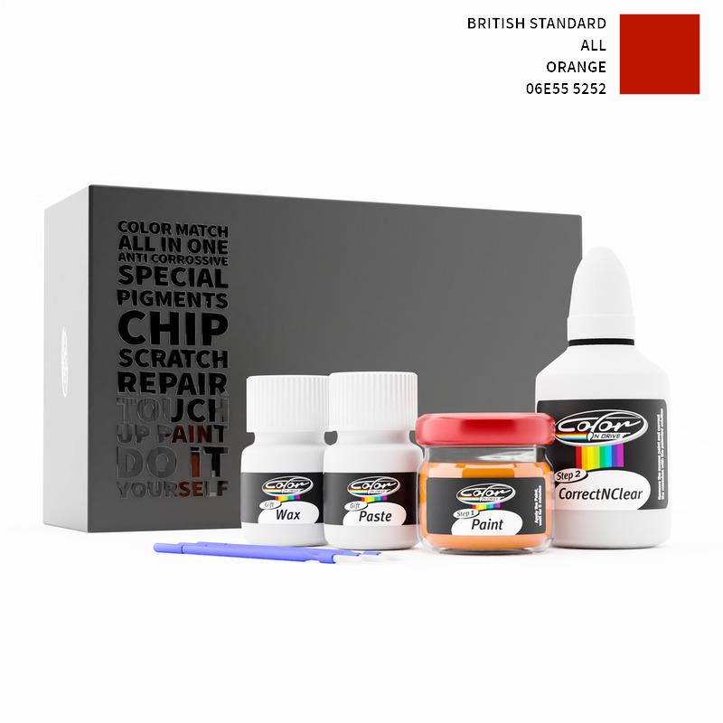 British Standard ALL Orange 5252 06E55 Touch Up Paint