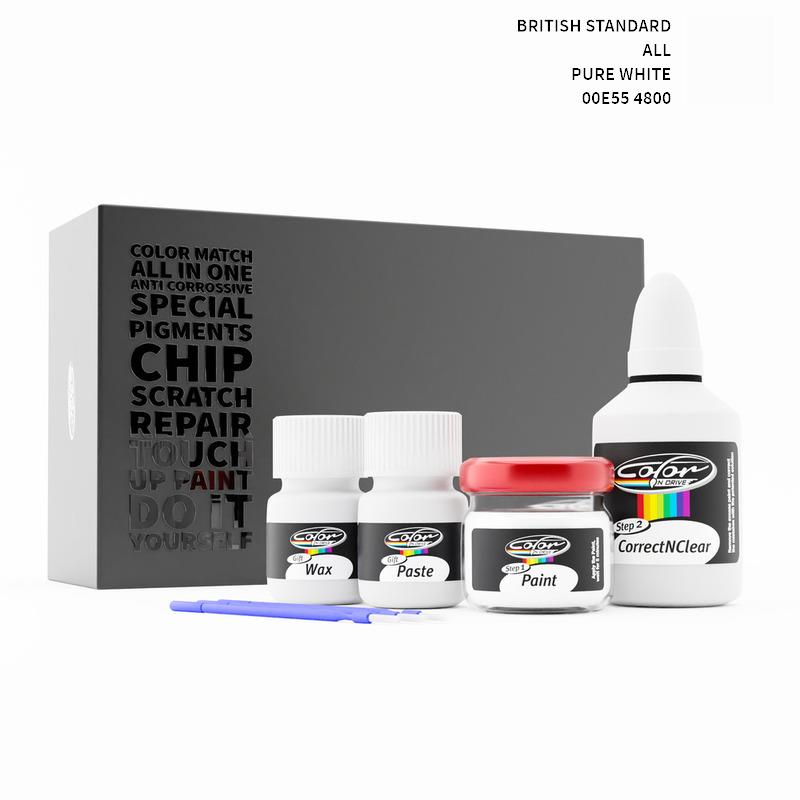 British Standard ALL Pure White 4800 00E55 Touch Up Paint