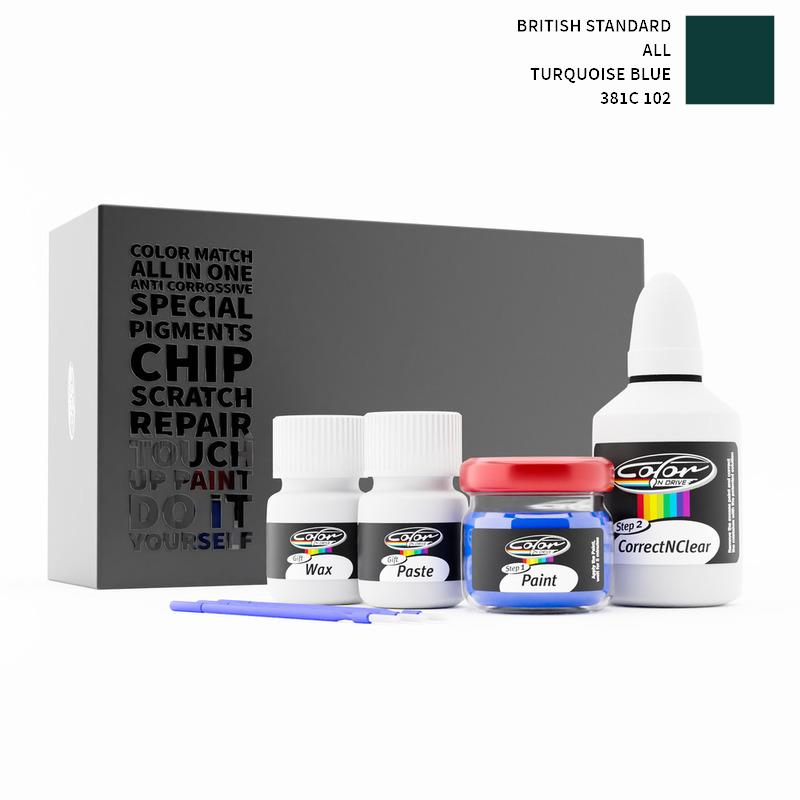 British Standard ALL Turquoise Blue 381C 102 Touch Up Paint