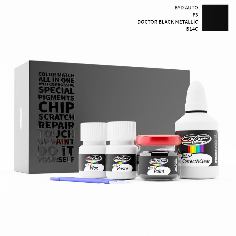 Byd Auto F3 Doctor Black Metallic B14C Touch Up Paint