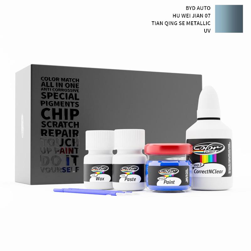 Byd Auto Hu Wei Jian 07 Tian Qing Se Metallic UV Touch Up Paint