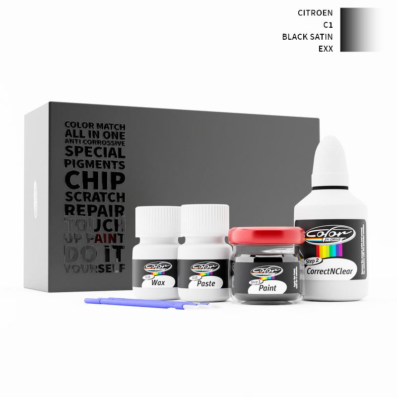 Citroen C1 Black Satin EXX Touch Up Paint