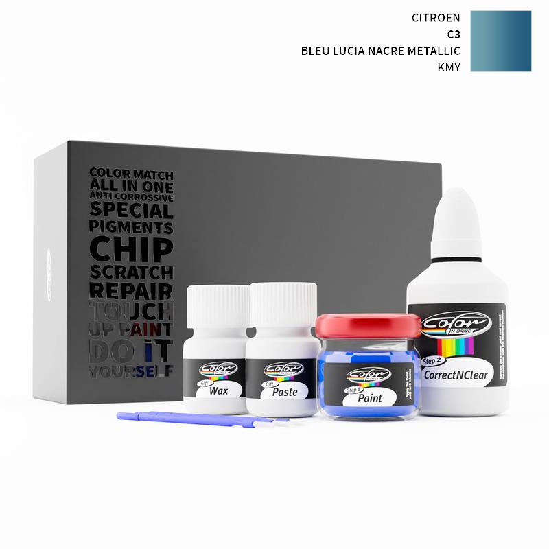 Citroen C3 Bleu Lucia Nacre Metallic KMY Touch Up Paint