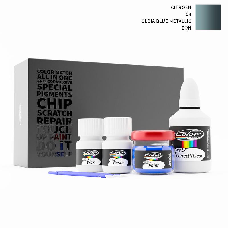 Citroen C4 Olbia Blue Metallic EQN Touch Up Paint