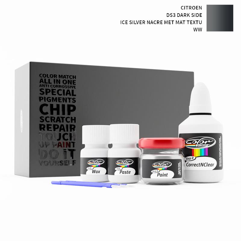 Citroen Ds3 Dark Side Ice Silver Nacre Met Mat Textu WW Touch Up Paint