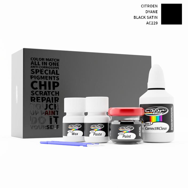 Citroen Dyane Black Satin AC229 Touch Up Paint