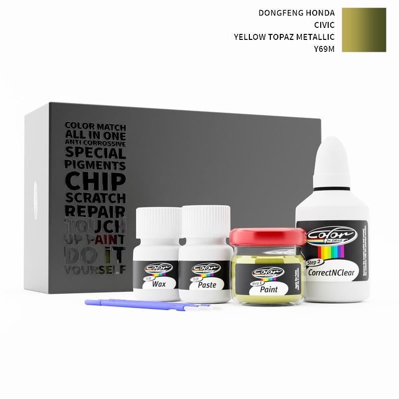 Dongfeng Honda Civic Yellow Topaz Metallic Y69M Touch Up Paint
