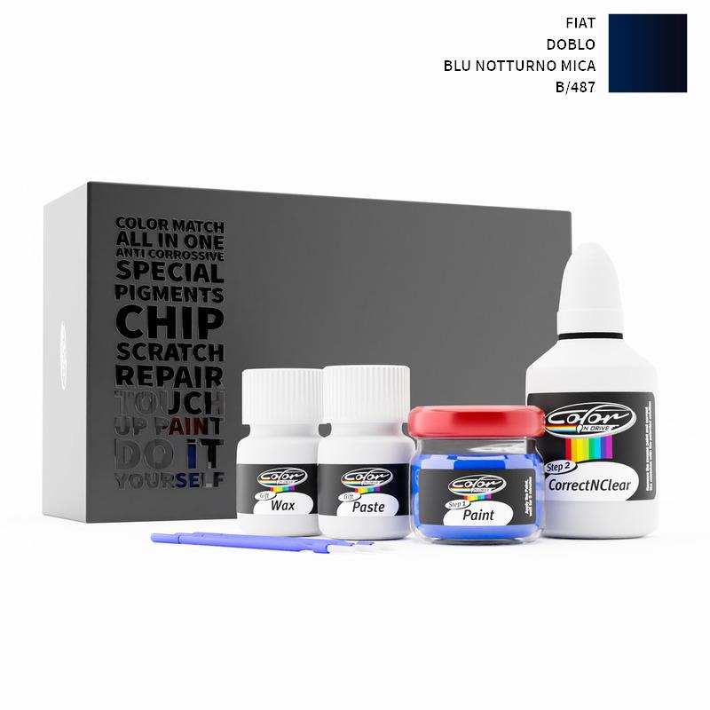 Fiat Doblo Blu Notturno Mica 487/B Touch Up Paint