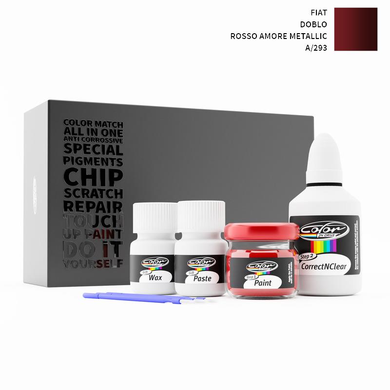 Fiat Doblo Rosso Amore Metallic 293/A Touch Up Paint
