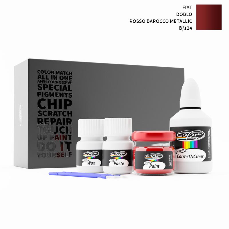 Fiat Doblo Rosso Barocco Metallic 124/B Touch Up Paint