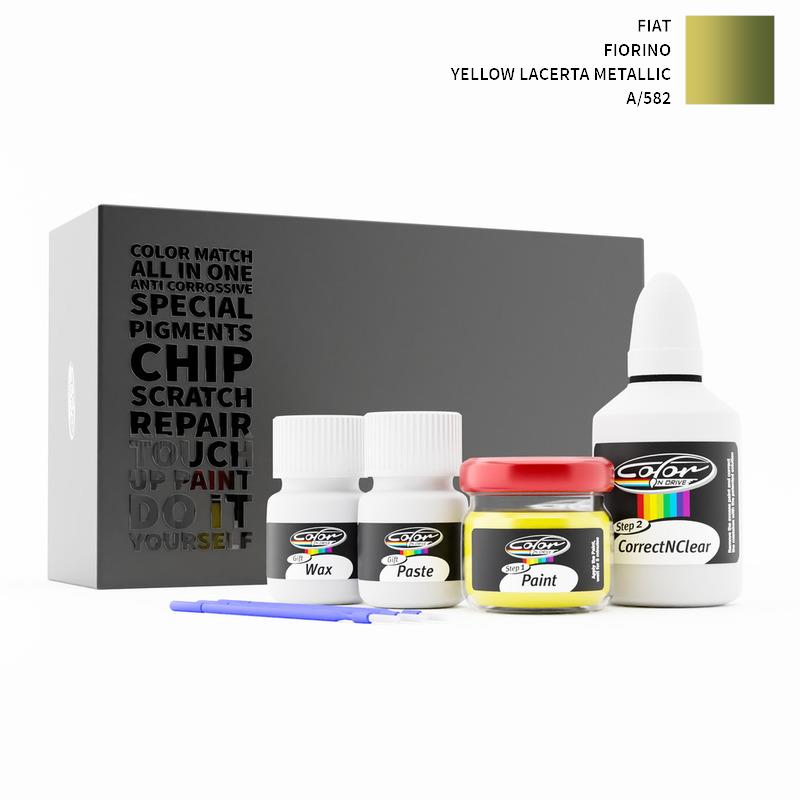 Fiat Fiorino Yellow Lacerta Metallic 582/A Touch Up Paint