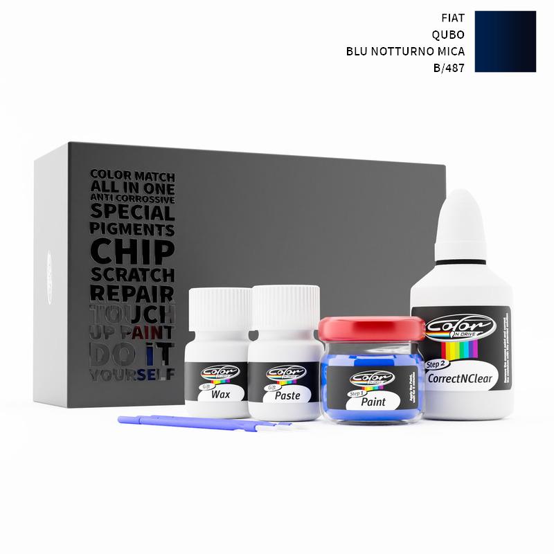 Fiat Qubo Blu Notturno Mica 487/B Touch Up Paint
