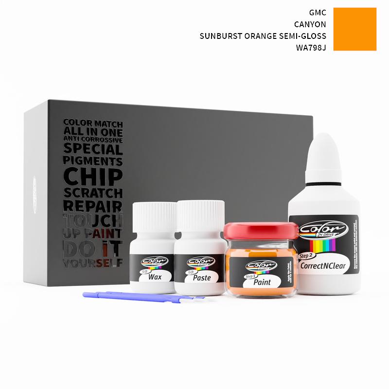 GMC Canyon Sunburst Orange Semi-Gloss WA798J Touch Up Paint