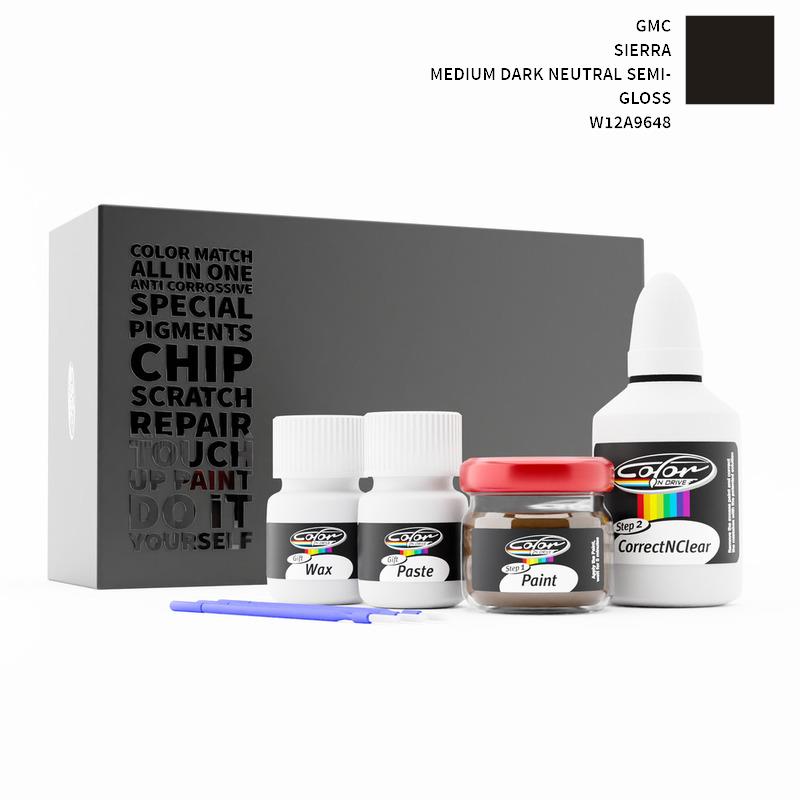 GMC Sierra Medium Dark Neutral Semi-Gloss W12A9648 Touch Up Paint