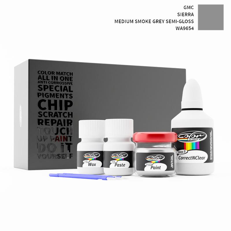 GMC Sierra Medium Smoke Grey Semi-Gloss WA9654 Touch Up Paint