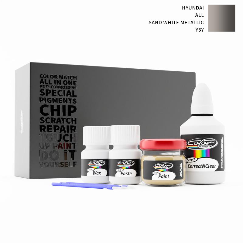 Hyundai ALL Sand White Metallic Y3Y Touch Up Paint