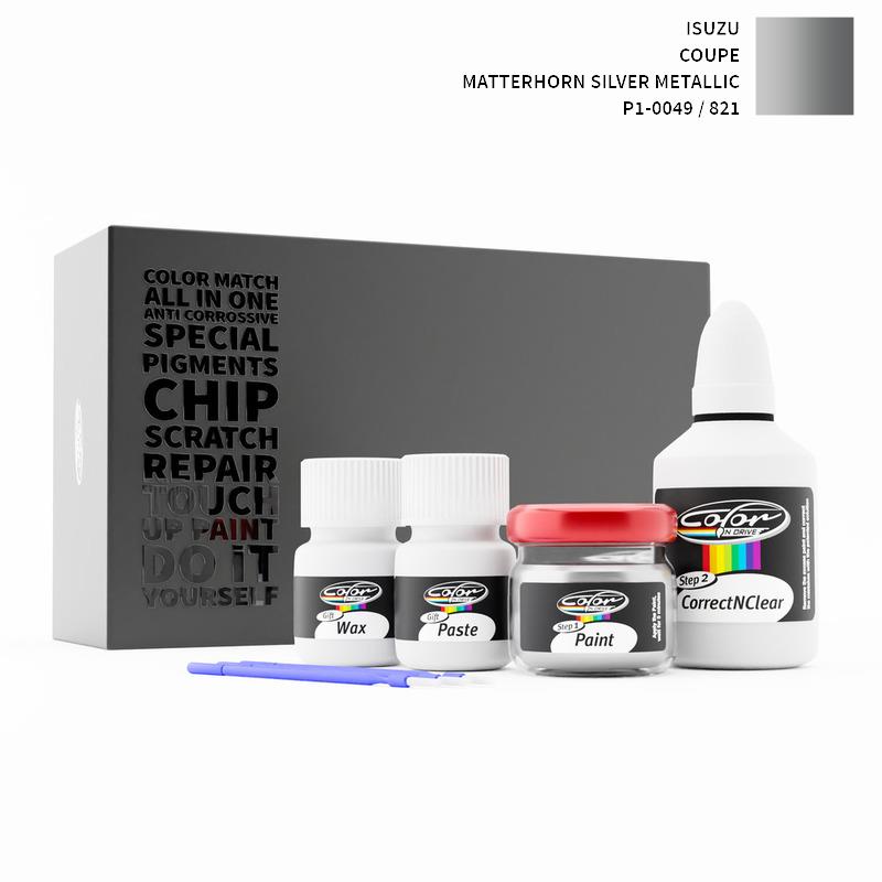 Isuzu Coupe Matterhorn Silver Metallic 821 / 0049-P1 Touch Up Paint